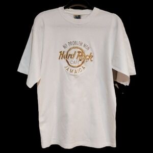 Graphic Tee White XL Jamaican Tees "No Problem Mon" Hard Rock Cafe Destination